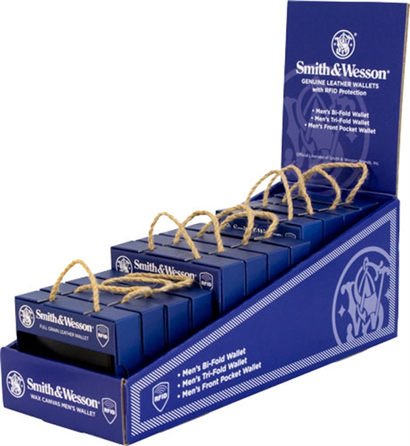 Picture of Cameleon S&W Genuine Leather Wallet Display 12Pc 49676 659806496762