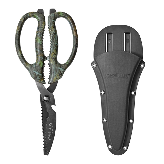 Picture of  Camillus 19403 Multi-Function Game Shears Camo Shears 4" Serrated Titanium Bonded Blade, 9" Long 016162194037