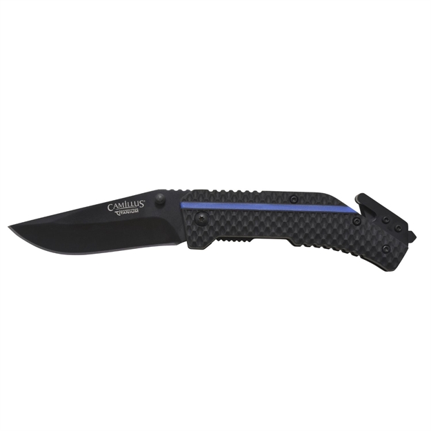 Picture of Camillus Thin Blue Line 7.5 Inch Assisted Open Folding Knife Blue