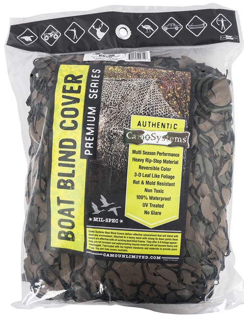 Picture of  Camosystems Bb20 Premium Netting Military Green/Brown 5' X 22' Ripstop Mesh Netting Attachment