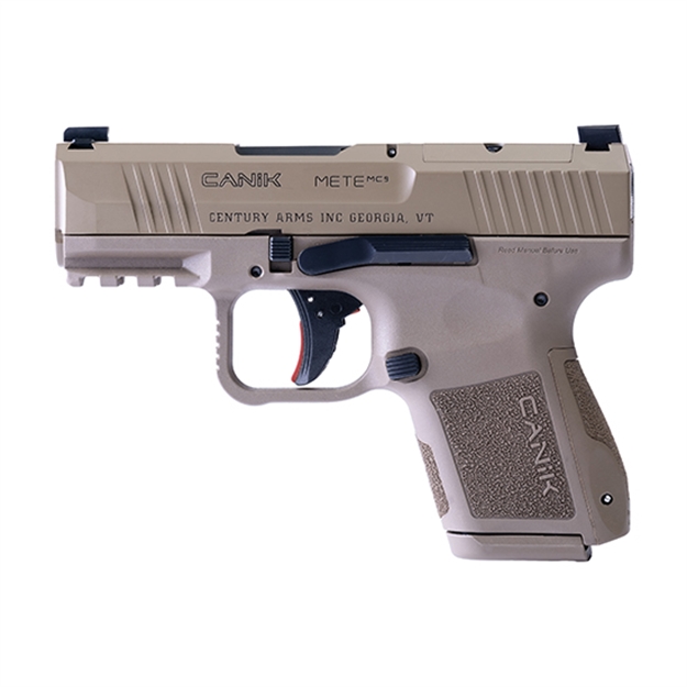Picture of Canik Hg7620dn Mete Mc9 9Mm Luger 12+1/15+1 3.18" Black Steel Barrel, Flat Dark Earth Cerakote Optic Ready/Serrated Slide, Fde Polymer Frame W/Picatinny Rail, Textured Flat Dark Earth Polymer Grips HG7620D-N 787450858893