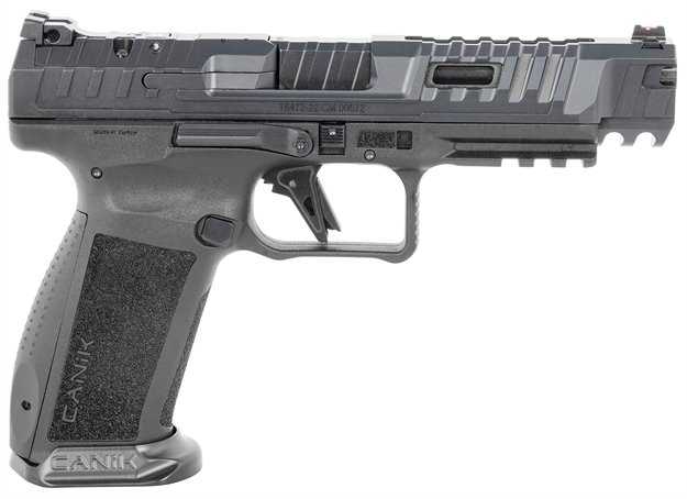 Picture of Canik Hg6815n Sfx Rival 9Mm Luger 18+1 5" Black Steel Barrel, Dark Side Ported/Serrated Steel Slide, Polymer Frame W/Beavertail & Picatinny Rail, Ambidextrous HG6815-N