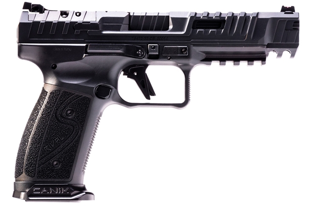 Picture of Canik Hg7010n Sfx Rival-S Full Size Frame 9Mm Luger 18+1, 5" Black Steel Barrel, Dark Side Optic Ready/Serrated W/Ports Steel Slide, Frame W/Picatinny Rail, Ambidextrous HG7010-N