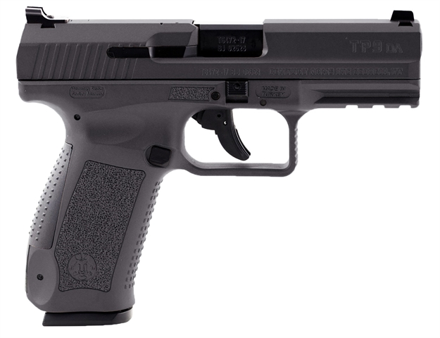 Picture of Canik Tp9da Semi Auto Pistol, 9Mm, 4.07" Bbl, Black Frame/Blk Cerakote Slide Sa/Da, 18+1, Warren Sights HG4068-N