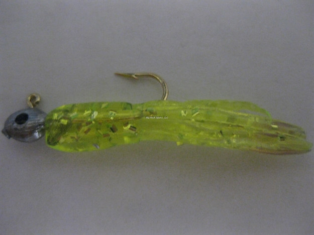 Picture of Canyon Mini Jig, 1 1/2", 1/32 Oz, Chartreuse/Silver Glitter, 3/Pack