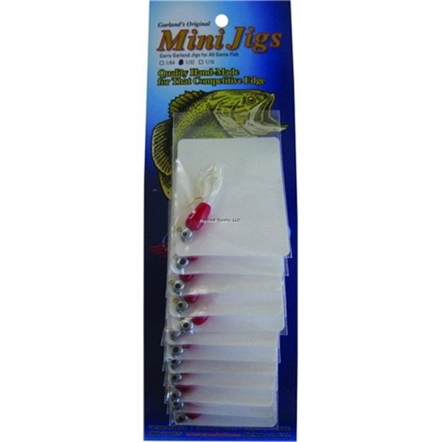 Picture of Canyon Mini Jig, 1/32 Oz, Red/White, Strip Card