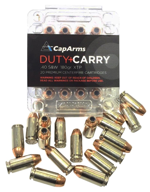 Picture of Cap Arms D040n180n Duty Carry 40 S&W 180 GR Xtp HP 20 Bx/ 20 CS