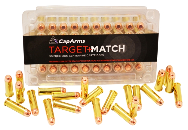 Picture of Caparms M038n158b Target Match 38 Special 158 GR Round Nose Flat Point 50 Bx/ 20 CS