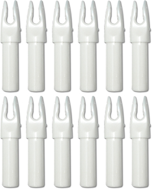 Picture of Carbon Express Express Nock Launchpad Precision White .244 ID 12Pk<