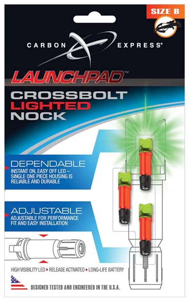 Picture of Carbon Express Lightd Xbolt Nock Grn B 3Pk