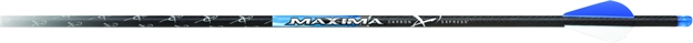 Picture of Carbon Express Maxima Blue Streak 20" Crossbolt Moon Nock Bulk 36Pk
