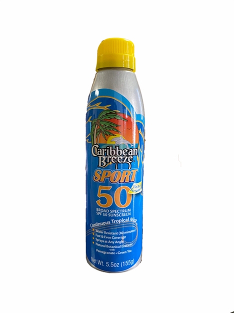 Picture of Caribbean Breeze Sport Spray Spf 50 - 6Oz