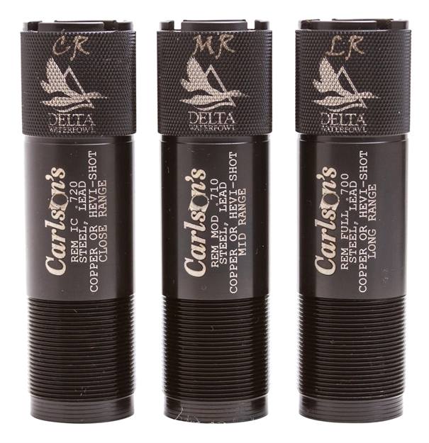 Picture of  Carlson's Choke Tubes 07269 Delta Waterfowl  Remington Rem Choke 12 Gauge Mid/Long/Close Range 17-4 Stainless Steel