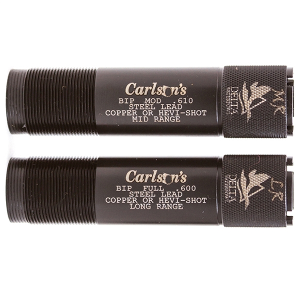Picture of  Carlson's Choke Tubes 07361 Delta Waterfowl Extended Choke Browning Invector Plus 20 Gauge Mid/Long Range 17-4 Stainless Steel 723189073619