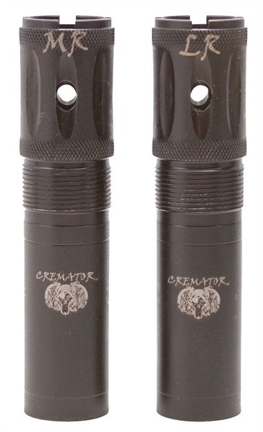 Picture of  Carlson's Choke Tubes 11491 Cremator  Berretta/Benelli Mobil 20 Gauge Long/Mid-Range Ported 17-4 Stainless Steel 723189114916