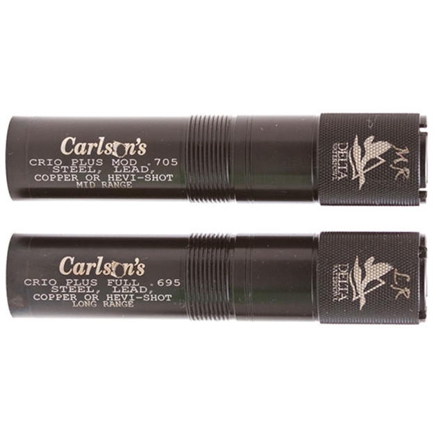 Picture of  Carlson's Choke Tubes 07570 Delta Waterfowl  Benelli Crio Plus 12 Gauge Mid/Long Range Knurled 17-4 Stainless Steel 723189075705