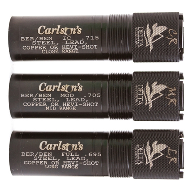 Picture of  Carlson's Choke Tubes 07119 Delta Waterfowl  Berretta/Benelli Mobil 12 Gauge Mid/Long/Close Range 17-4 Stainless Steel