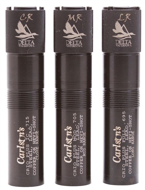 Picture of  Carlson's Choke Tubes 07579 Delta Waterfowl  Benelli Crio Plus 12 Gauge Mid/Long/Close Range 17-4 Stainless Steel