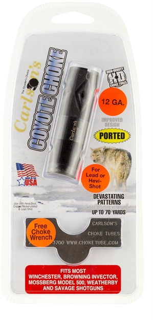 Picture of  Carlson's Choke Tubes 30040 Coyote  Winchester 12 Gauge Ported 17-4 Stainless Steel