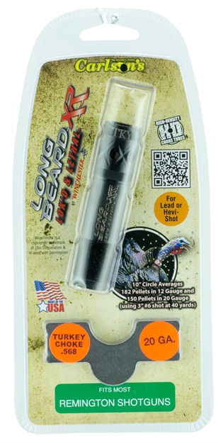 Picture of  Carlson's Choke Tubes 70125 Long Beard Turkey  Remington 20 Gauge Ported 17-4 Stainless Steel 723189701253