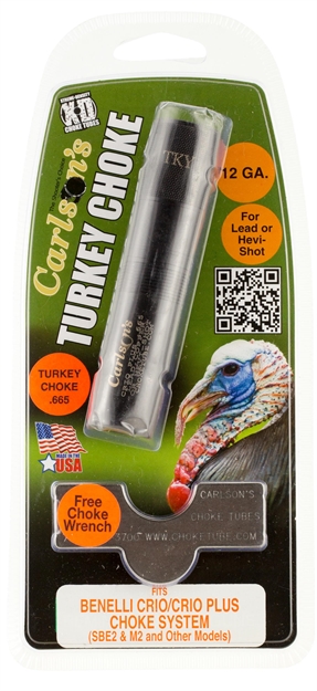 Picture of  Carlson's Choke Tubes 67002 Extended Turkey Crio Plus Benelli 12 Gauge 17-4 Stainless Steel 723189670023