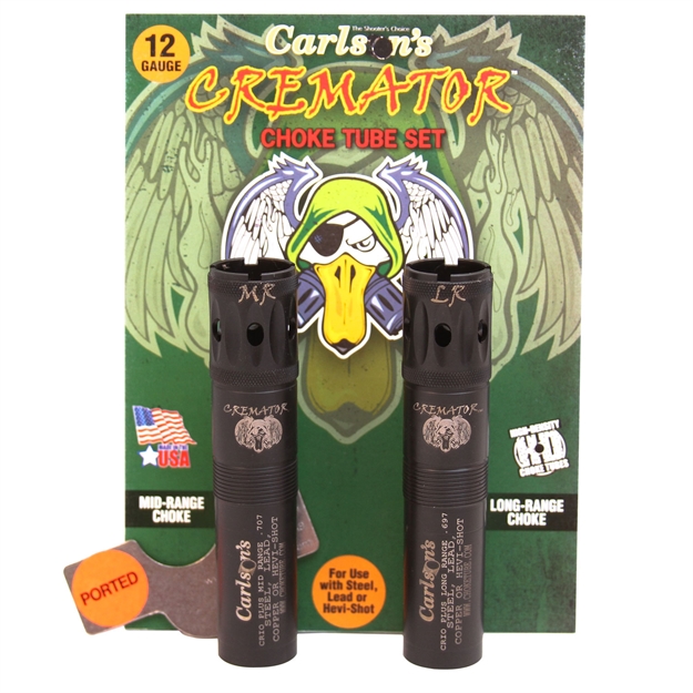 Picture of  Carlson's Choke Tubes 11502 Cremator Crio/Crio Plus Benelli 12 Gauge Mid/Long Range Ported 17-4 Stainless Steel