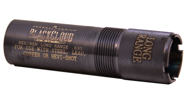 Picture of  Carlson's Choke Tubes 09003 Black Cloud Beretta/Benelli Mobil 12 Gauge Long Range Steel Titanium Coated 723189090036