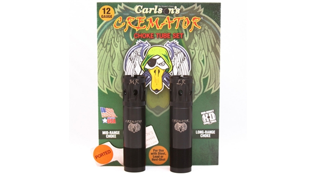 Picture of  Carlson's Choke Tubes 11522 Cremator Invector Plus Browning 12 Gauge Mid/Long Range Ported 17-4 Stainless Steel 723189115227
