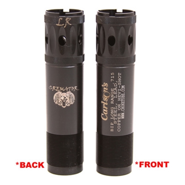 Picture of  Carlson's Choke Tubes 11527 Cremator  Browning Invector Plus 12 Gauge Long Range Ported 17-4 Stainless Steel 723189115272