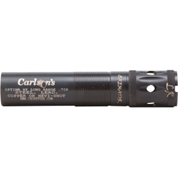 Picture of  Carlson's Choke Tubes 11567 Cremator  Beretta Optima HP 12 Gauge Long Range Ported 17-4 Stainless Steel 723189115678