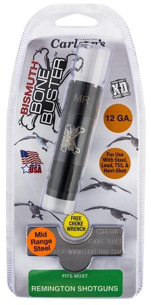 Picture of  Carlson's Choke Tubes 09208 Bismuth Bone Buster Rem Choke 12 Gauge Mid-Range 17-4 Stainless Steel