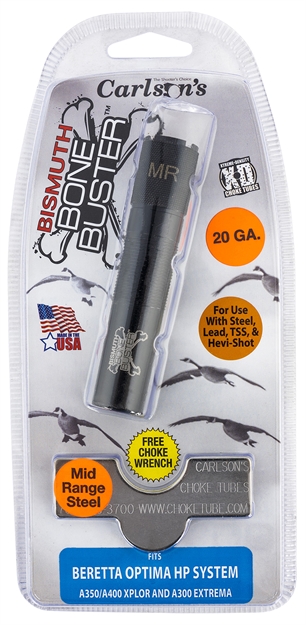 Picture of  Carlson's Choke Tubes 09218 Bismuth Bone Buster Beretta Optima HP 20 Gauge Mid-Range 17-4 Stainless Steel