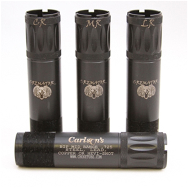 Picture of  Carlson's Choke Tubes 11627 Cremator  Browning Invector Plus 12 Gauge Long Range Non-Ported 17-4 Stainless Steel 723189116279
