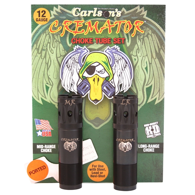 Picture of  Carlson's Choke Tubes 11532 Cremator  Remington Rem Choke 12 Gauge Mid/Long Range Ported 17-4 Stainless Steel