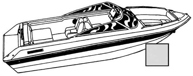 Picture of Carver Industries Inc Cvr Boat V16 O/B Gray