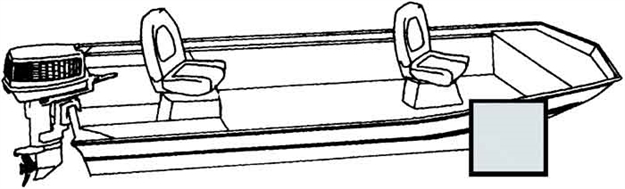 Picture of Carver Industries Inc Cvr Open Jon O/B 16 Gray