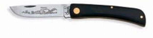 Picture of  Case 00095 Sod Buster Jr. 2.80" Folding Skinner Plain Etched As-Ground Stainless Steel Blade Black Synthetic Handle 021205000954