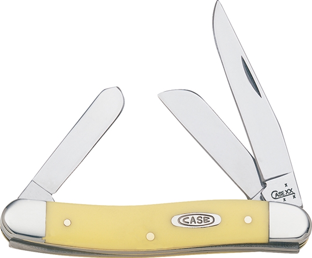Picture of Case & Sons Cutlery CO Med Stckmn 3Bl 3.5" Yellow SS