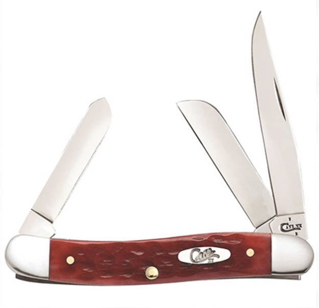 Picture of Case & Sons Cutlery CO Med Stkmn 3Bl 35/8" Red CV