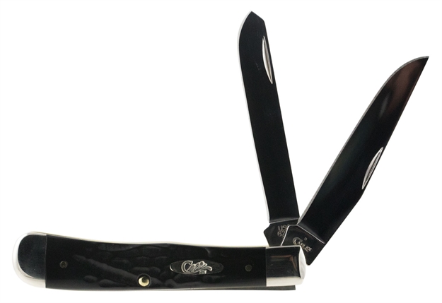 Picture of Case 18221 Rough Trapper Folder 3.25"/3.27" Stainless Steel Clip Point/Spey Synthetic Black