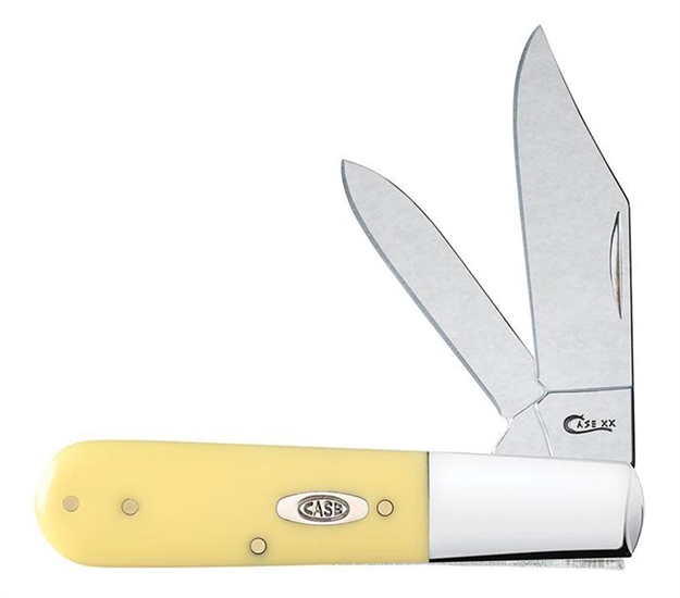 Picture of Case 81092 Barlow Classic 
2.45" Surgical Stainless Steel Clip Point/Pen Synthetic Yellow