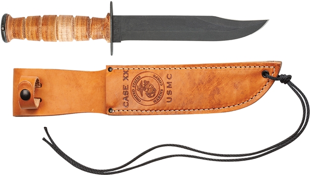 Picture of Case Hunter Usmc Grooved Leathr 00334