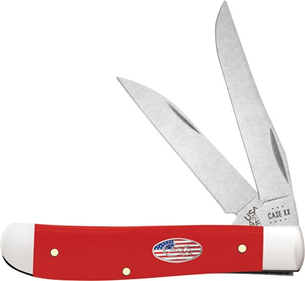 Picture of Case Knives Knives American Workman Red Snythetic Mini Trapper 73927
