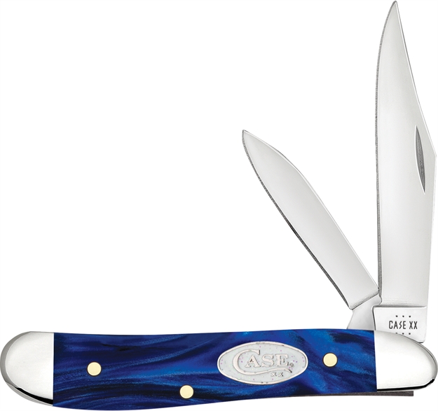 Picture of Case Knives Peanut Blue Pearl Kirinite 23446 -
