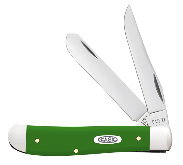 Picture of Case Knives Smooth Mini Trapper Green 53391
