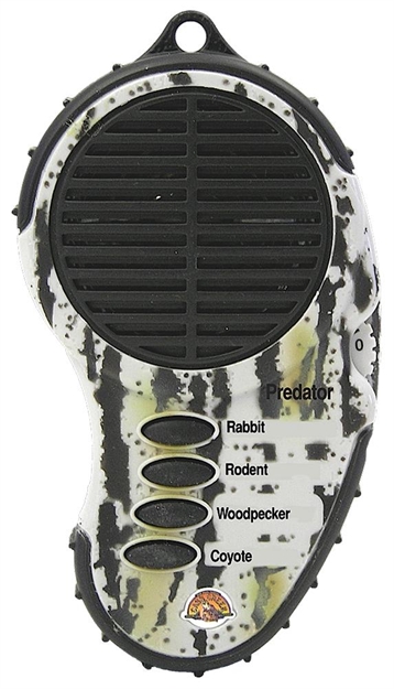 Picture of Cass Creek 334 Mini Electronic Predator Electronic Call Coyote/Rabbit/Rodent/Woodpecker Sounds Attracts Predators Brown Plastic 890834000334 -