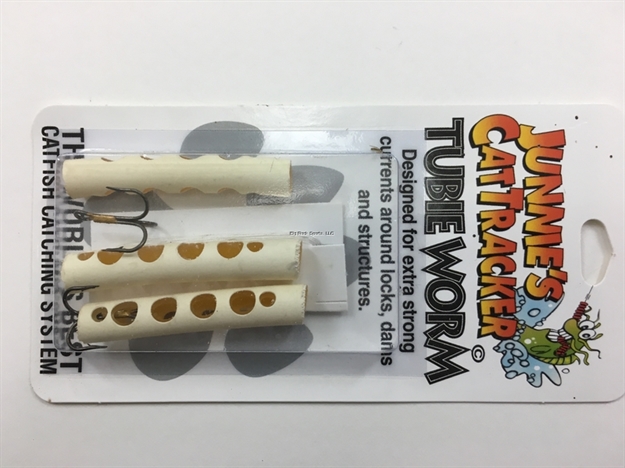 Picture of Cat Tracker Cttu3-Wht Tubie Worm Wht 3Pk