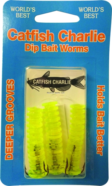 Picture of Catfish Charlie Bait Dip Bait Worm Cht 3Pk