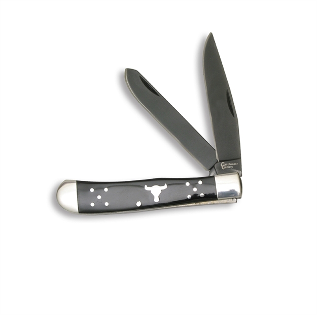 Picture of Cattleman Trapper 3.25 IN Blade Black Delrin Handle