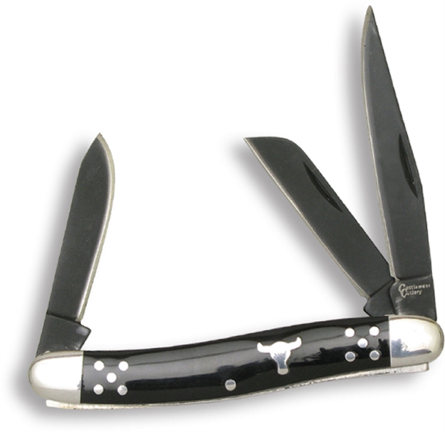 Picture of Cattleman Stockman 2.5 IN Blade Black Delrin Handle